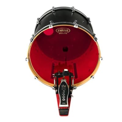 Evans Red Hydraulic Bass Drumhead 22 inch image 4