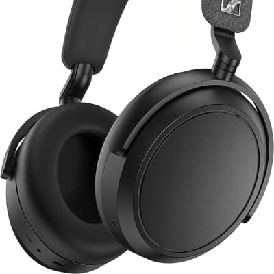 SENNHEISER Momentum 4 Wireless Headphones - Bluetooth Headset for Crystal-Clear Calls with Adaptive Noise Cancellation, 60h Battery Life, Customizable Sound and Lightweight Folding Design, Black image 2