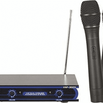 Jammin Pro TwinPro Dual outlet Wireless VHF Microphone System- New