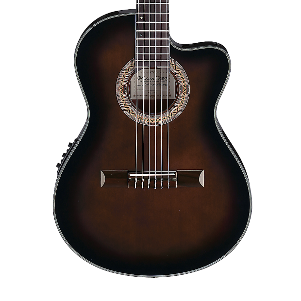 Ibanez GA35TCEDVS Classical Acoustic Electric Guitar - Dark Violin Sunburst
