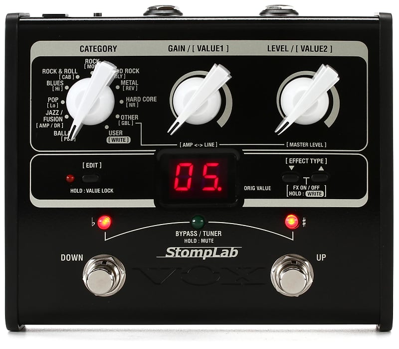 Vox StompLab IG Modeling Effects Pedal (5pack) Bundle Reverb