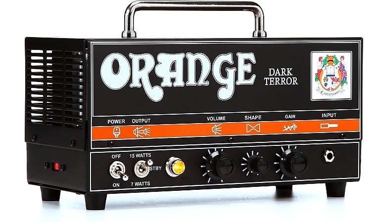 Orange Dark Terror 15/7-watt High-gain Tube Head image 1