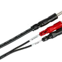 Hosa TRS-203 Insert Cable, 1/4 in TRS to Dual RCA, 3 m