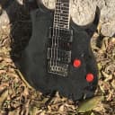 Ibanez RG 321 MH 2000s Carved TOP -  Rattle Can FLAT BLACK - ARTWORK