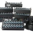 Elite Core PM-16-CORE-8-DIGITAL Complete Personal Mixer 8 Pack with 8 PM-16, 1 IM-16A, 8 Power Supplies, and Cabling