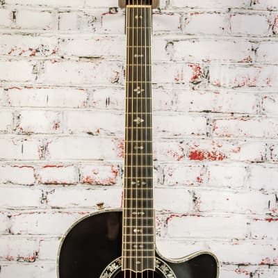 Ovation Custom Legend C779LX Acoustic-Electric Guitar, Black w/ Original Case x5142 (USED) image 3