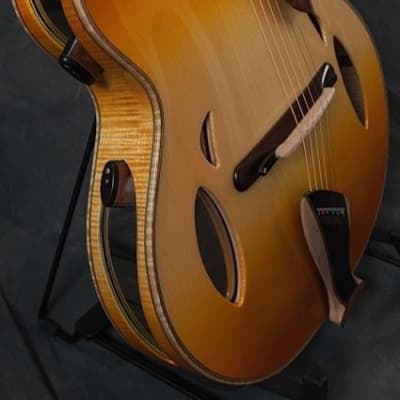 2013 Mirabella Trapdoor model "Bourbon on the Rocks" Acoustic Archtop image 15