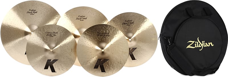 Zildjian K Custom Dark Cymbal Set - 14/16/18/20 inch Bundle with Zildjian Premium Cymbal Bag - 22 inch image 1