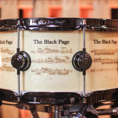 DW 6.5x14 Icon Series Terry Bozzio "The Black Page" Snare Drum - #136 of 250 image 3