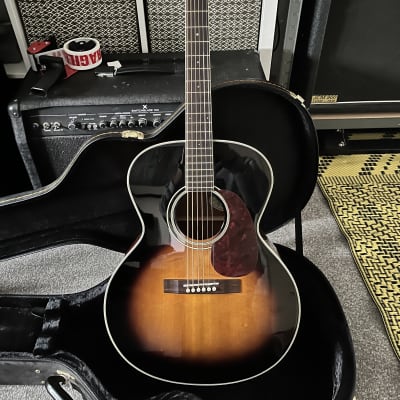 Hudson HAL-1VS Antique Sunburst Acoustic Guitar w/ Case for sale