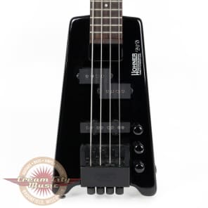 Hohner B2B Headless Electric Bass Guitar in Black Reverb UK