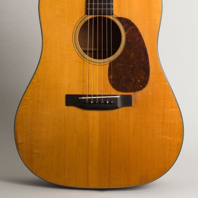 C. F. Martin  D-18 Flat Top Acoustic Guitar (1937), ser. #68147, black tolex hard shell case. image 3