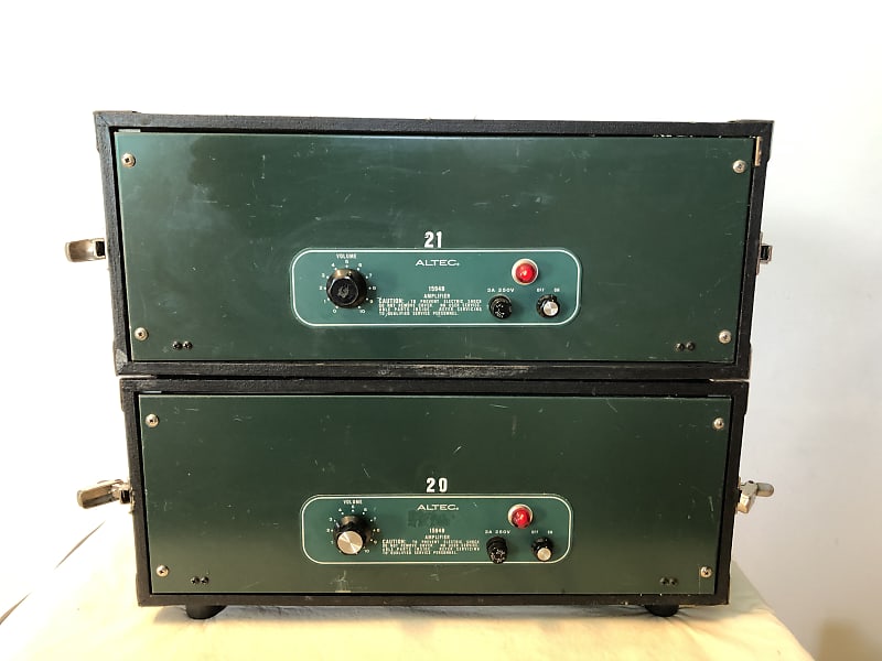 Altec 1594B AMPLIFIER Pair with Flighcase Reverb