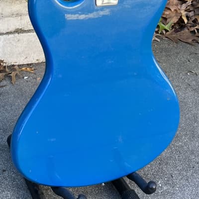 Vintage 1960s Kingston Kawai Teisco Swinga Style~S1T Hound Dog Offset Dbl Cutaway Guitar Ocean Blue All Original! ** SEE VIDEO** image 18