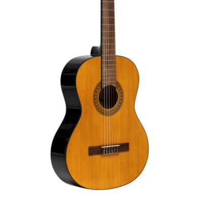 STAGG SCL60 classical guitar with spruce top natural colour image 1