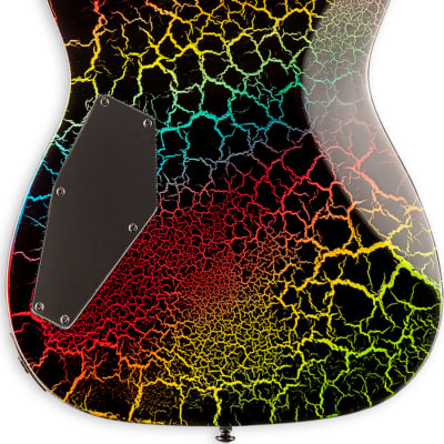 ESP LTD ECLIPSE NT '87 Non-Trem Electric Guitar, Rainbow Crackle image 3