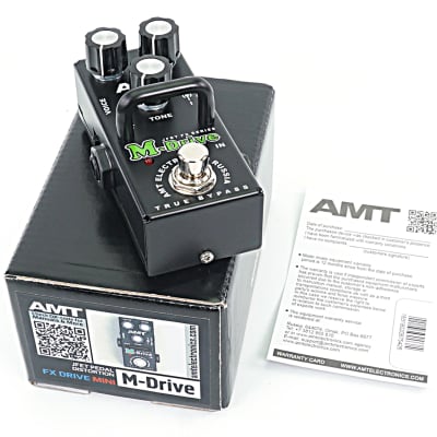 AMT Electronics M-Drive Jfet Fx Series Mini Effects Pedal Emulates JCM800 image 1