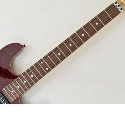 Schecter CET USA Custom Shop Electric Guitar Black Cherry image 6
