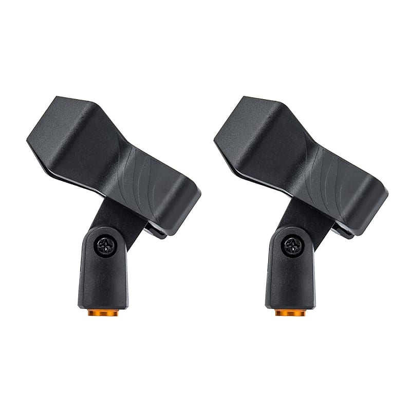 2-Pack Spring-Loaded Microphone Clips For Most Handheld | Reverb