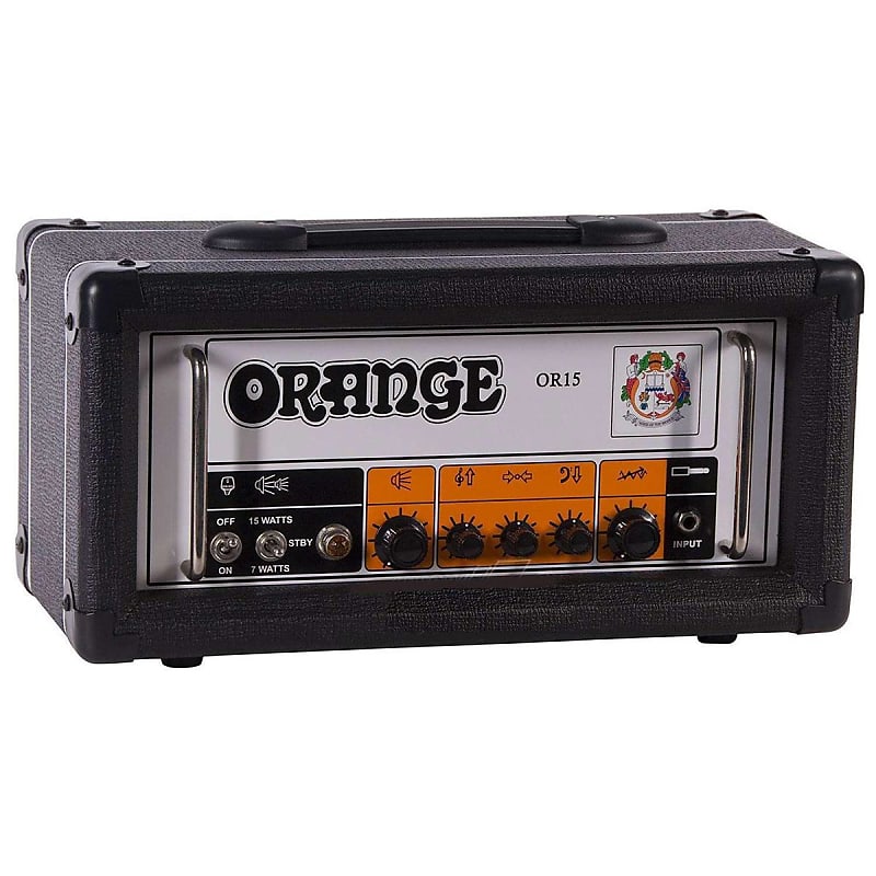 Orange OR15 15W 1-Channel Guitar Amplifier Tube Head, Black | Reverb