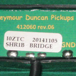 NEW packaged Seymour Duncan Hit Rails for Strat SHR-1b, Bridge, BLACK, + strings image 7