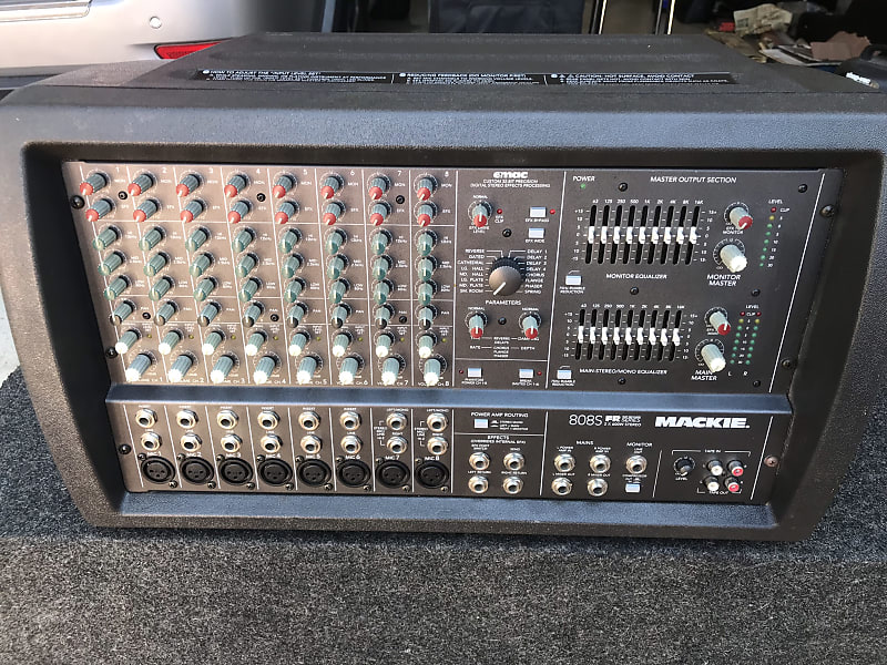 Mackie 808S FR Series 2 X 600W Stereo Mixer Black Reverb