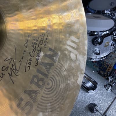 Russ McKinnon's Joe Cocker 1999-2000 World Tour Sabian 22" Heavy Ride Cymbal. Signed! 4208g image 19
