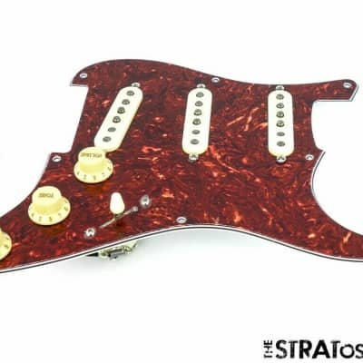 NEW Fender Stratocaster LOADED PICKGUARD Strat CShop Fat50s Brown Tortoise 8Hole image 1