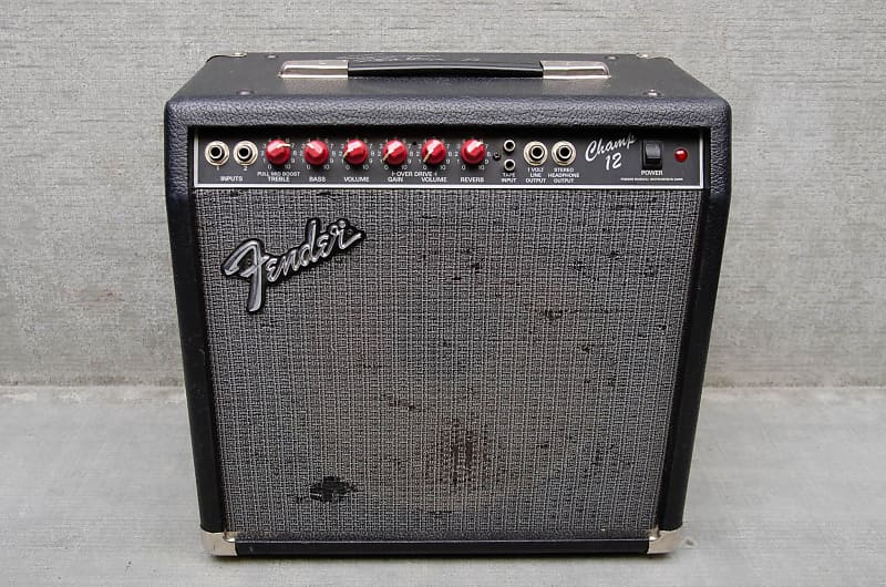 Used Fender Champ 12 Red Knob 1x12 Combo (1980s) image 1