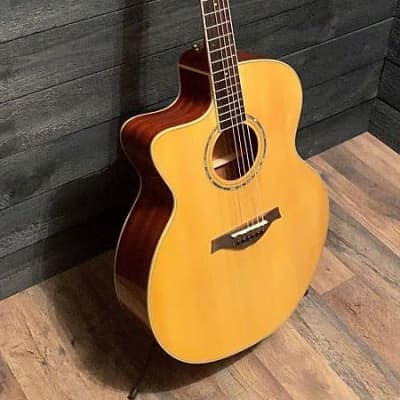 Wood Song Left Handed Jumbo Natural JC Acoustic Guitar w/ Gig Bag image 5