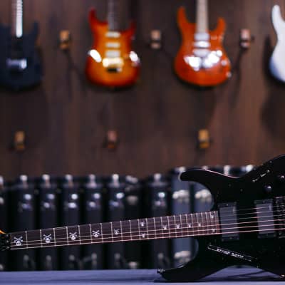 ESP KH-2 Vintage Kirk Hammett Signature  Distressed Black for sale