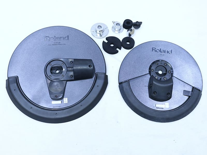 TWO Roland CY8 + CY5 Crash Ride Cymbal V Drums Pad CY-8 CY-5