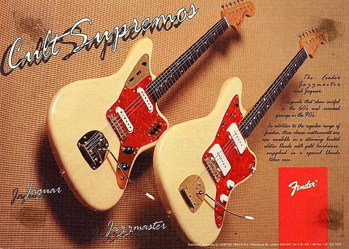 MIJ Fender Jazzmaster and Jaguar 1994 Blonde Limited Edition