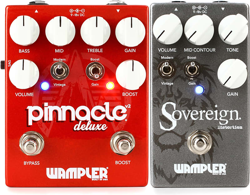 Wampler Pinnacle Deluxe V2 Overdrive Pedal Bundle with Wampler Sovereign  Distortion Pedal | Reverb