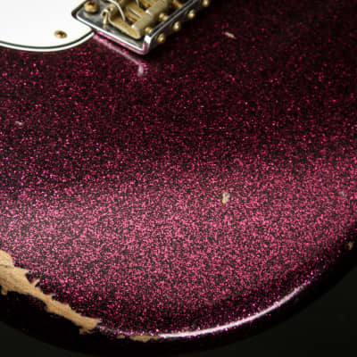 Fender Custom Shop LTD 1965 Stratocaster Relic – Aged Magenta Sparkle image 16