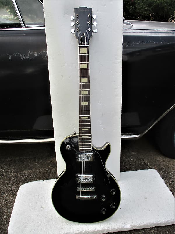 Sekova LP Style Guitar,  Early 70's, Made In Korea,  Black Finish,  Sounds Great, "Player" image 1