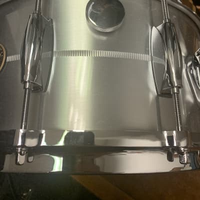 Gretsch G4164SA USA Custom Solid Aluminum 6.5x14" 10-Lug Snare Drum w/ T-Muffler Option image 3