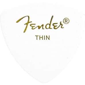 Fender 346 Shape Picks, White, Thin, 72 Count 2016
