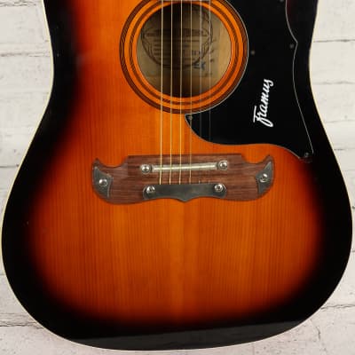 Vintage Framus Model Texan 5/196 Acoustic Guitar Germany image 2