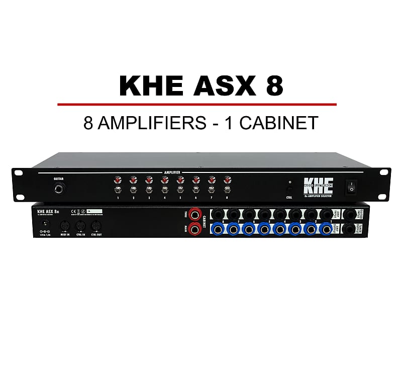 ギター KHE ASX 8 8x Amplifier Switcher AFX 8 - FX-Loop Switcher — KHE Audio | Amp Cab Switchers