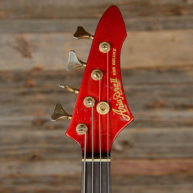 Aria Pro II RSB Deluxe Bass Metallic Red 1980s (s292)