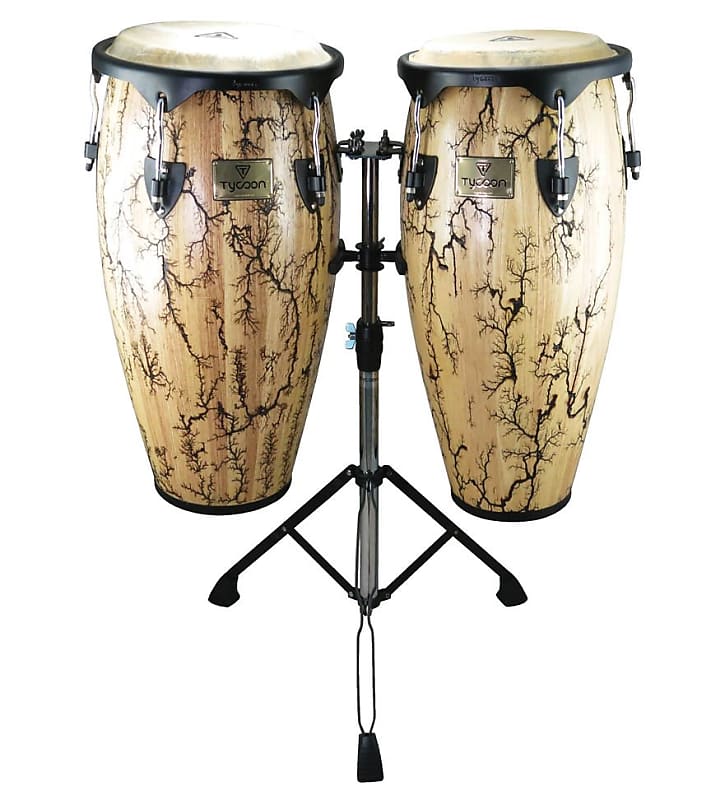 Tycoon 10″ & 11″ Supremo Congas W/ Double Stand – Willow | Reverb