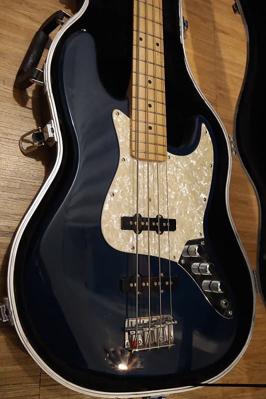 K-Garage Jazz Bass Dark Blue + Case