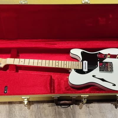 MyDream Partcaster Custom Built - Black and White Thinline Charlie Christian image 5