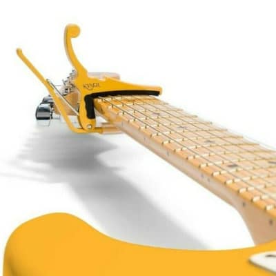 Fender x Kyser Electric Guitar Capo, Butterscotch Blonde KGEFBBA image 3