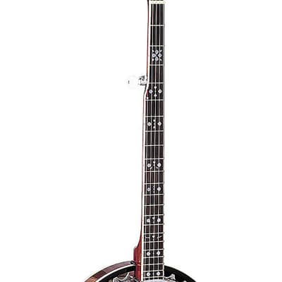 Oscar Schmidt OB5 5-String Banjo, Remo Head, Mahogany Resonator, Gloss Finish image 4
