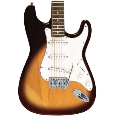 Jay Turser Double Cutaway Rosewood Electric Guitar Tobacco Sunburst image 1
