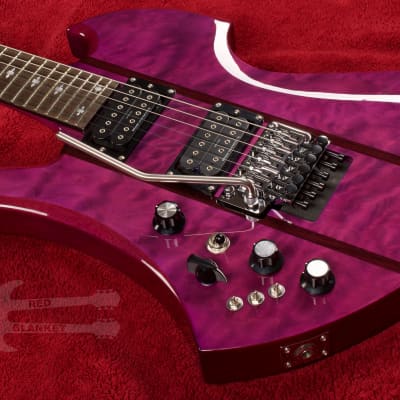 B.C. Rich Mockingbird Legacy ST with Floyd Rose Electric Guitar - Trans  Purple