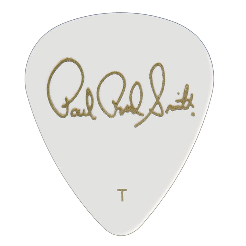 Paul Reed Smith PRS Solid White Celluloid Guitar Picks (12 Pack) – Thin image 1