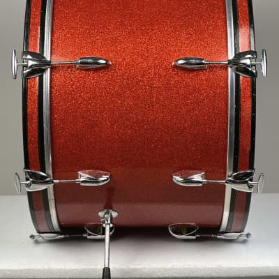 Gretsch 22/13/16" 60's Round Badge Name Band Drum Set - Tangerine Sparkle image 7